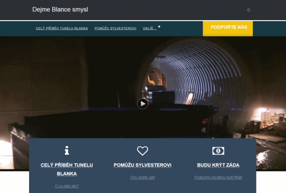 Náhled webu Tunel Blanka