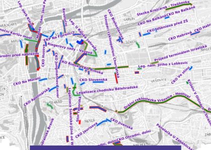 Nová aplikace Cyklisté sobě v mapě Městem na kole